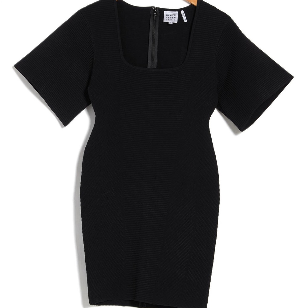 NWT $990 Herve Leger Contour Corset Mini T-Shirt Dress - Picture 3 of 3